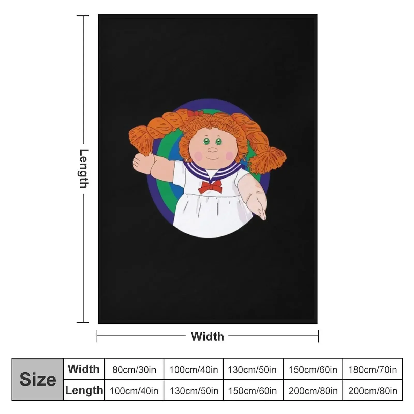 Marine Cabbage Patch Throw Blanket Soft Plaid Soft For Decorative Sofa Loose for winter Extra Large Throw Blankets