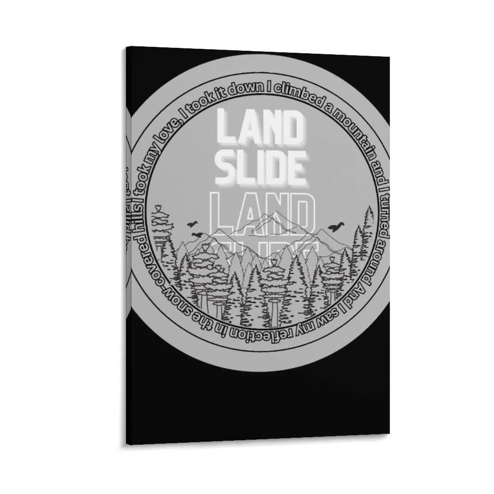 

Landslide Logo Canvas Painting room decoration accessories bedroom decoration Decoration for home Posters on the wall