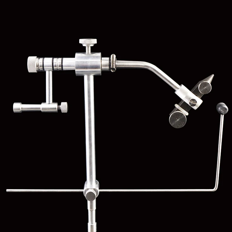 Royal Sissi silver grade rotary fly Tying Vise with C-Clamp strengthened Hard Jaws 360 degree rotation precision fly tying tools