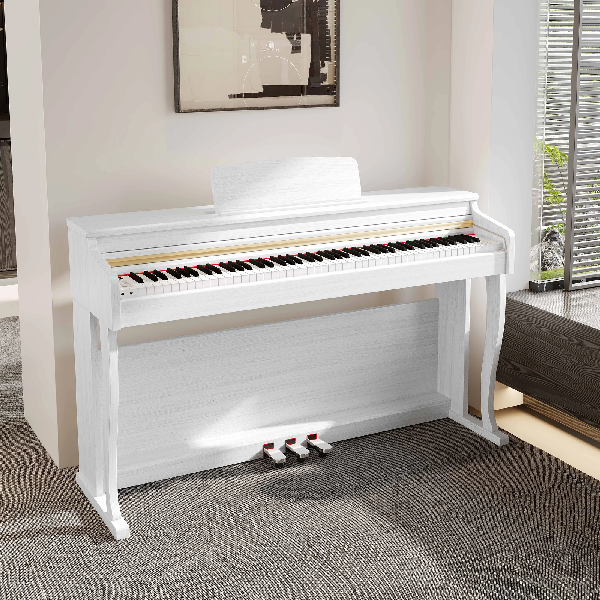 

Hooqu Digital Piano 88 Key Piano Keyboard Electronic Piano Vertical