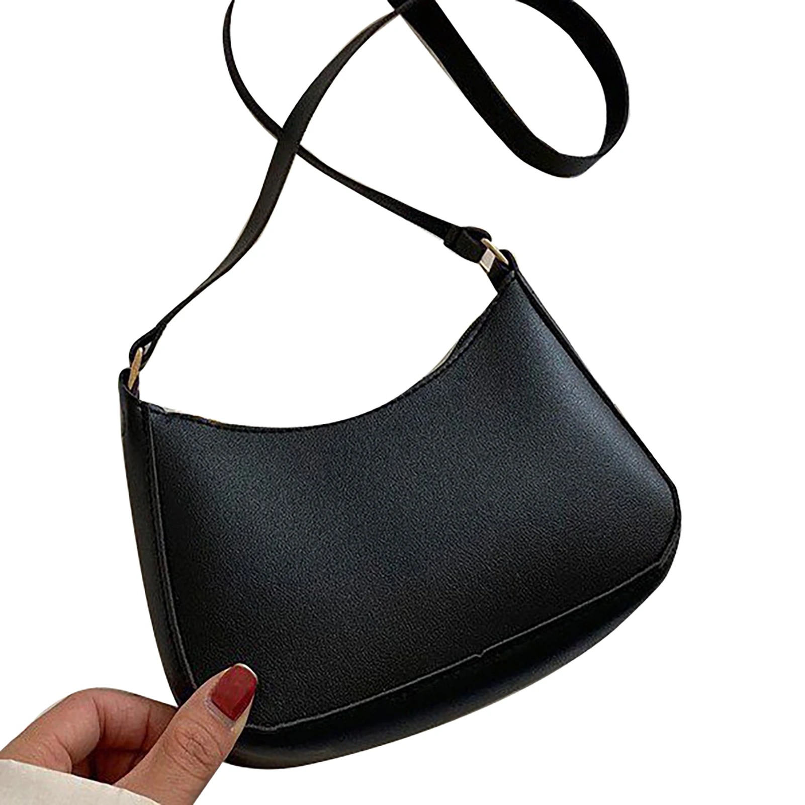 Female Small Shoulder Bag Purse Hong Kong Style Large Capacity Square Bags Pink Dark Brown White Khaki Green Black Colors