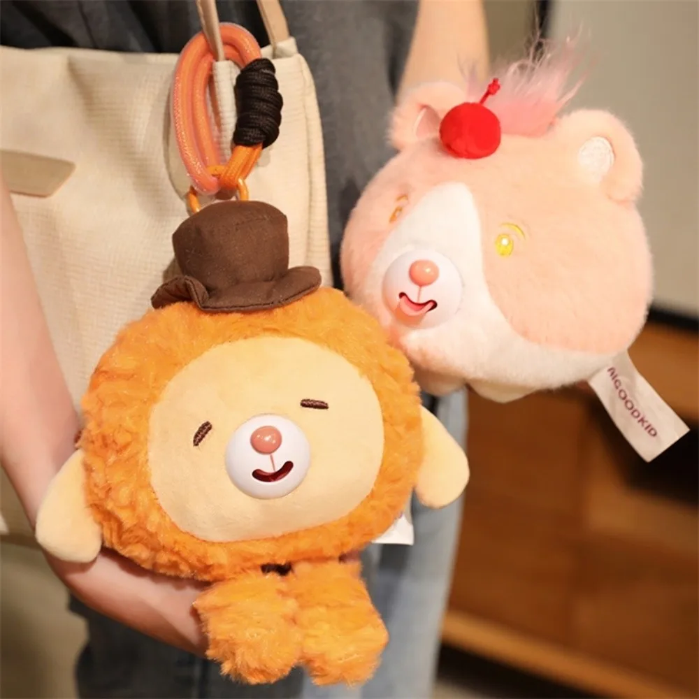 

Stick Out Tongue Animal Plush Pendant with Sound Animal Plush Doll Pendant Stuffed Soft Plush Doll Keychain Kid Boys