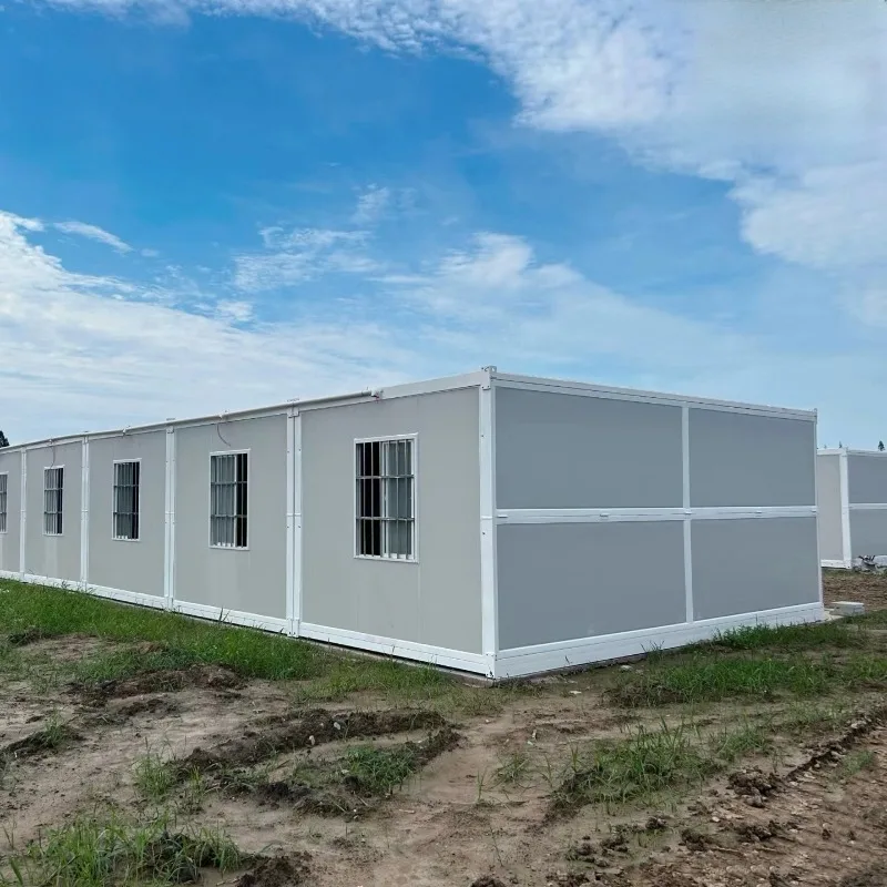 Customized Foldable Container House Thermal Insulation Soundproof Folding Prefab House for Living and Sleeping