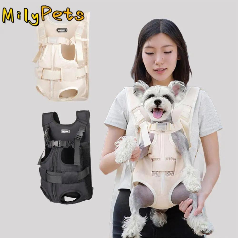 

Creative Pet Front Dog Bag Nylon Fabric Breathable Mesh Dog Front Carrier Waterproof Hands-free Pet Backpack Carrier Small