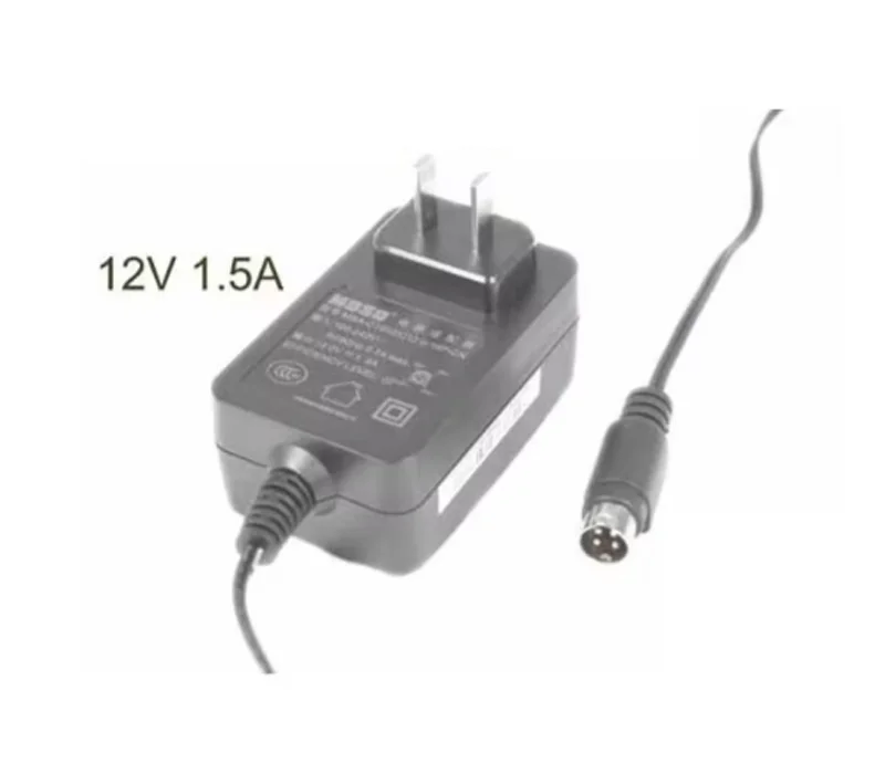 電源アダプター-msa-c1500ic120-18p-cn、12v-15a、4ピンdin、米国2ピンプラグ