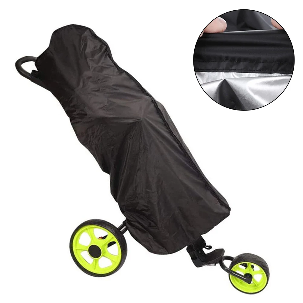 

Bags Cover 30*62*130CM Black Cover Dacron Oxford Cloth Full Circle Drawstring Bottom Prevent Bird Droppings Golf Accessories