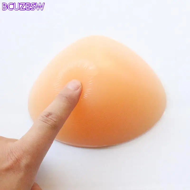 1 Chiếc 100% Y Tế Giả Nâng Ngực Silicon Lõm Thoáng Khí Áo Ngực Lắp Sai 100G Đến 400G Ngực Cho Mastectomy