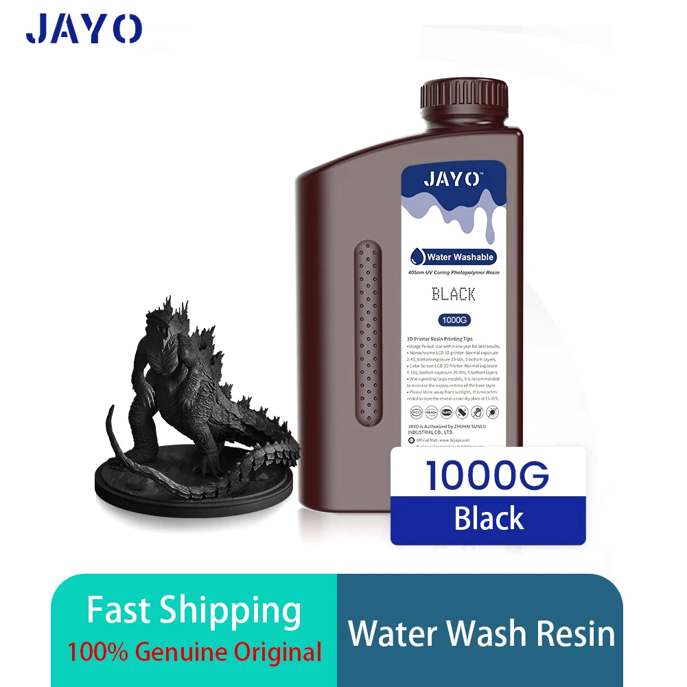 

Водосмываемая фотополимерная смола JAYO для 3D-принтеров, 1 кг, 405 нм, УФ-отверждаемая, многоцветная, для LCD DLP SLA, быстрая доставка