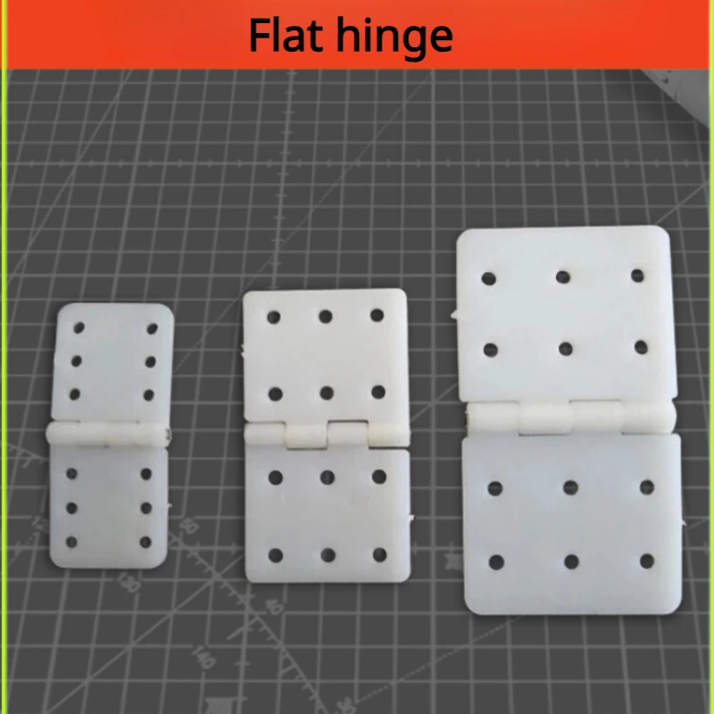 

10 pcs/Aircraft model fixed wing accessories nylon flat six hole hinge connection wing size hinge movable leaf