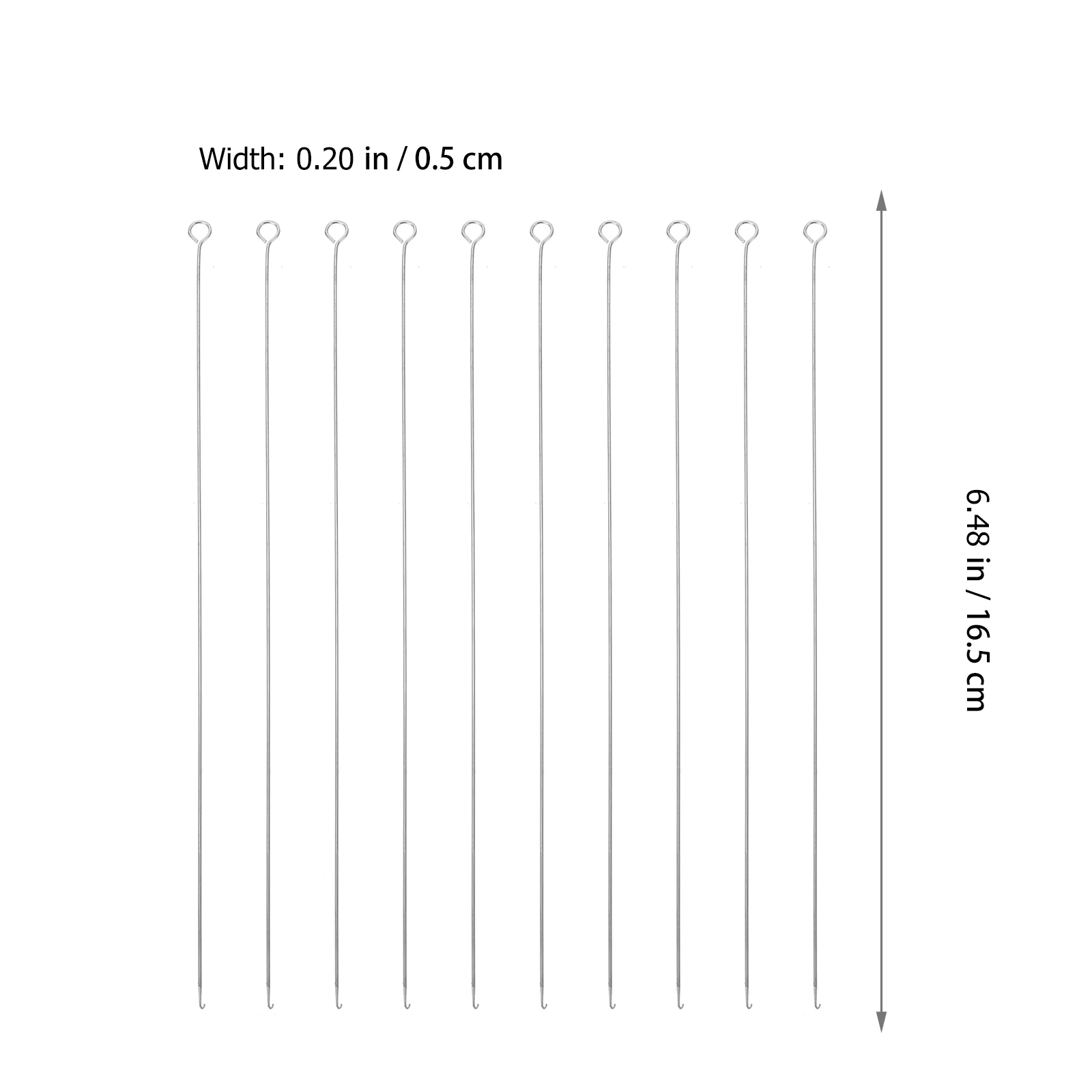 

10 Pcs Beading Tools Needles for Patterns Jewelry Stainless Steel Projects Silver Bracelet Making Beaded