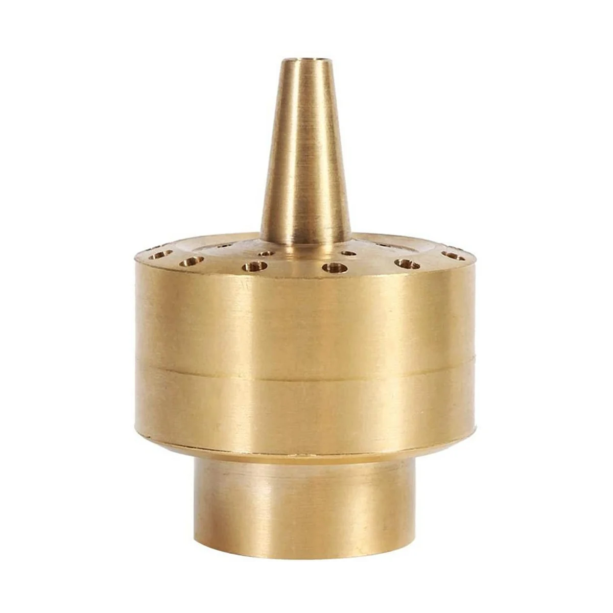 Fountain Nozzle Heads,Brass Column Multi Direction Jet Pond Fountain Water Spray Sprinkler Head Garden(3/4 inch)