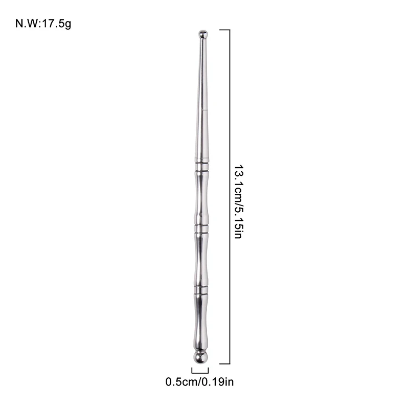 1pcs Double Head Acupuncture Pen Facial Reflexology Tools Stainless Steel Trigger Point Massager Tool Deep Tissue Massage Tool