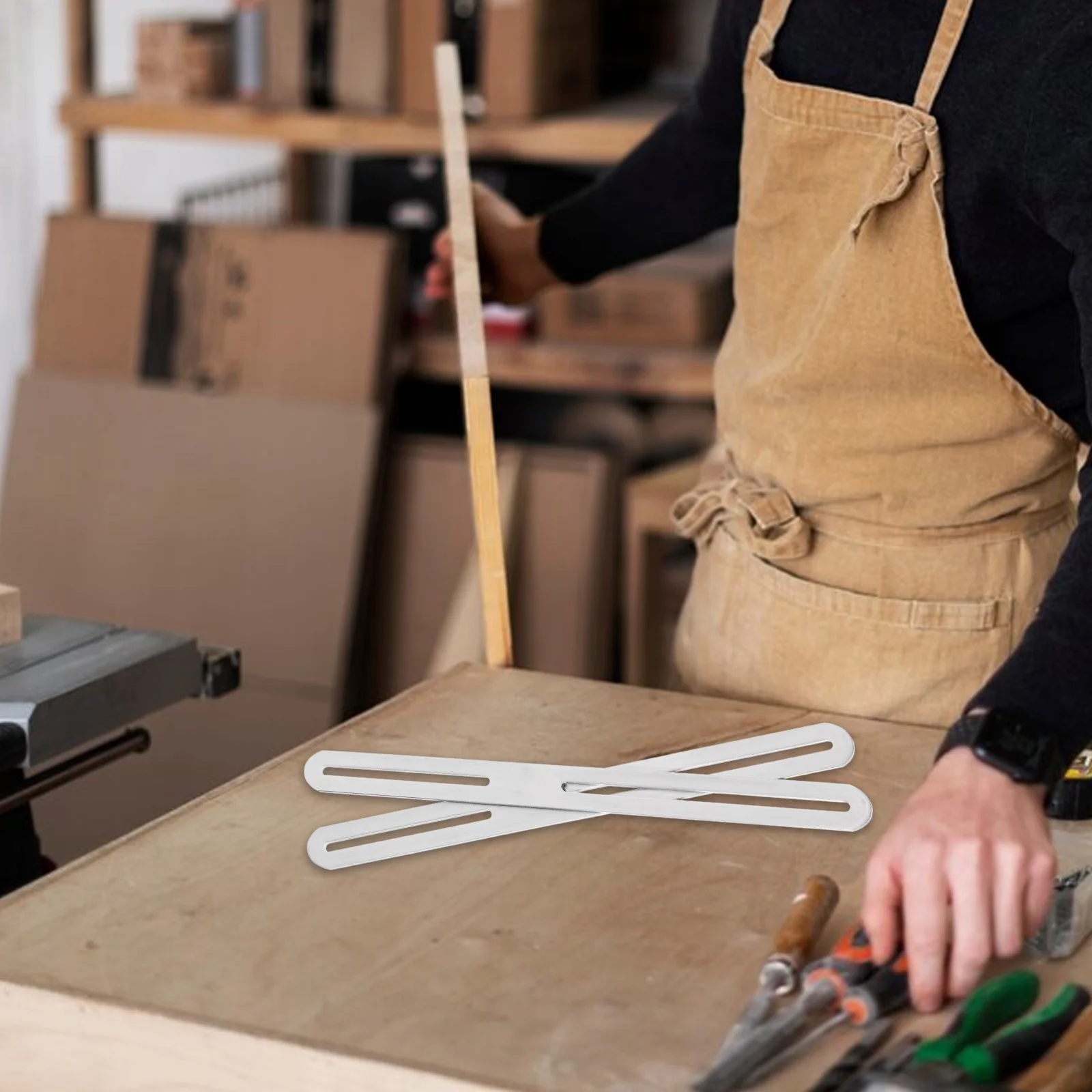 

2pcs Stainless Steel Corner Code Adjustable Installation Holes Dual Head Movable Design Versatile Fixing Plate Thickened