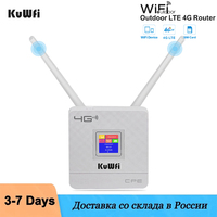 KuWFi 4G Wifi Router With Sim Card Unlock Wireless CAT4 300Mbps Indoor Wireless Lte Router With External Antennas WAN/LAN RJ45