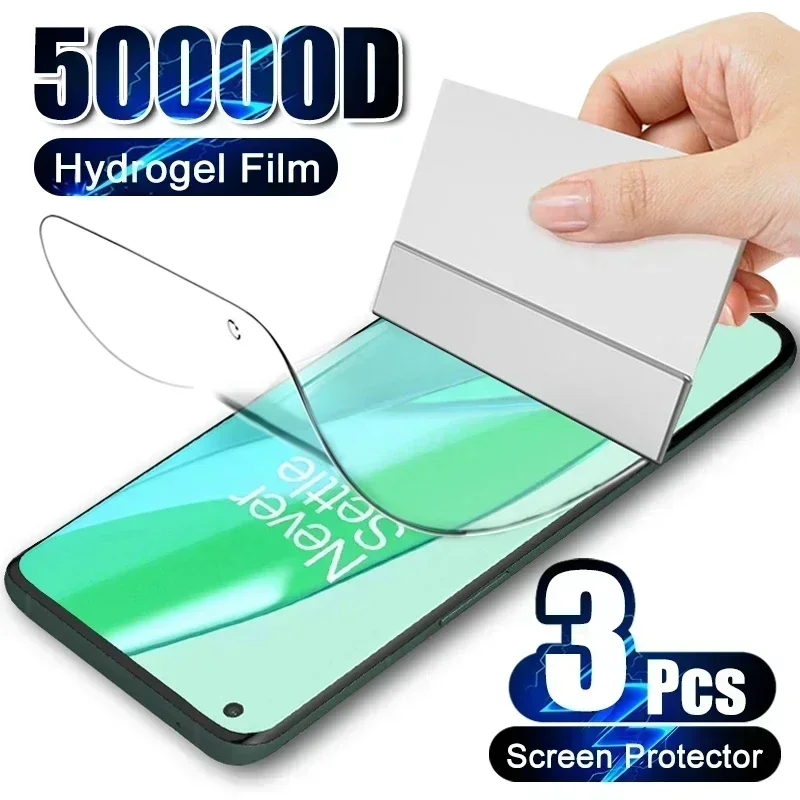 3PCS Hydrogel Film For OnePlus 11R 9R 9RT 7T 8T ACE 10R 10T Screen Protector On OnePlus Nord 2 2T N300 N20 CE 2 3 Lite 5G film