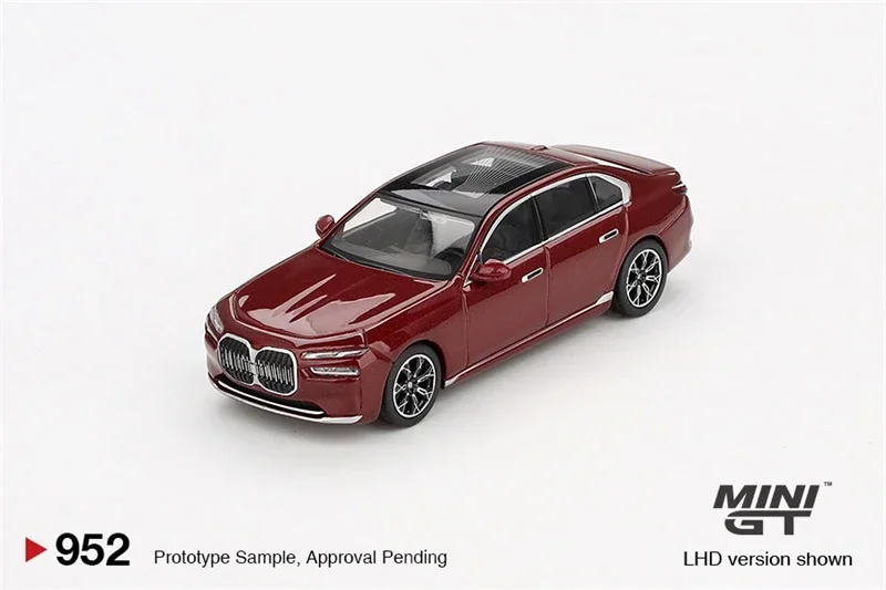 

Литая под давлением модель автомобиля MINI GT1:64 i7 xDrive60 Aventurin Red
