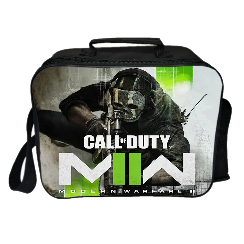 Call of Duty Warzone Lunch Box Picnic Travel Portable Food Storage Thermal Food Bag maniglia isolante Lunch Bag per studenti