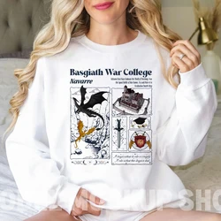 Basgiath War College Sweatshirts Fantasy Book Fourth Wing Sweatshirt Dragon Rider Hoodie Womens Clothing Fashion Hoodies Vintage