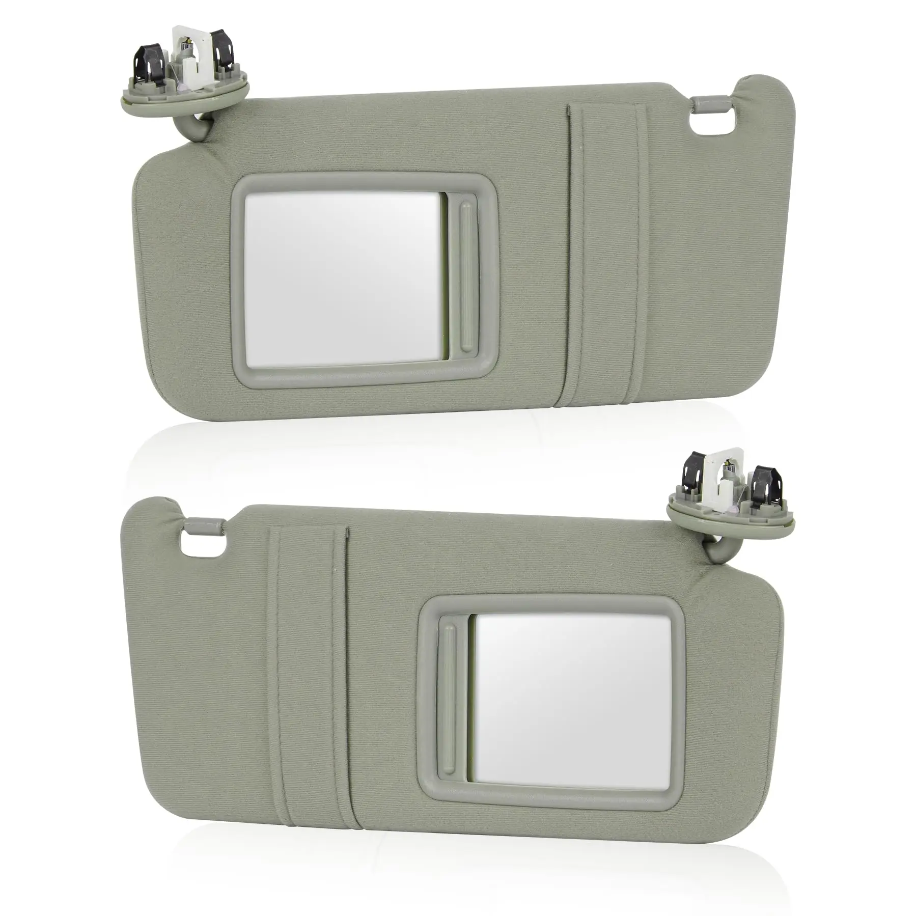 

Gray Driver Left And Passenger Right Sun Visor For 2007-2011 Toyota Camry With Sunroof