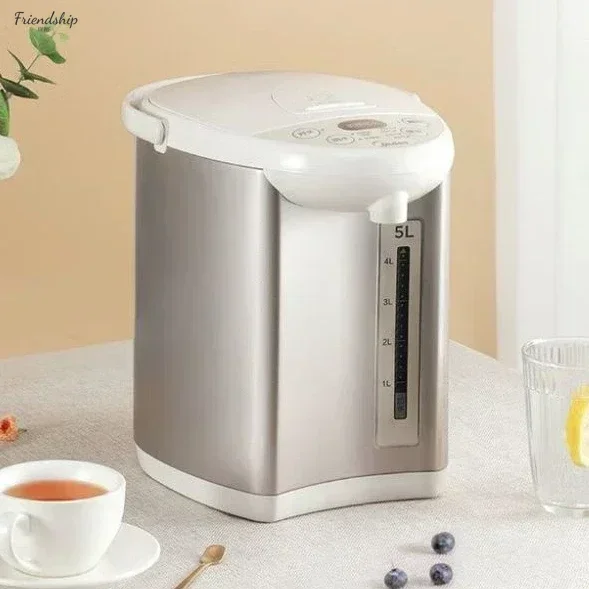 5-liter large-capacity hot water kettle. 304 stainless steel. Thermostatic boiling water. Automatic electric hot water bottle.