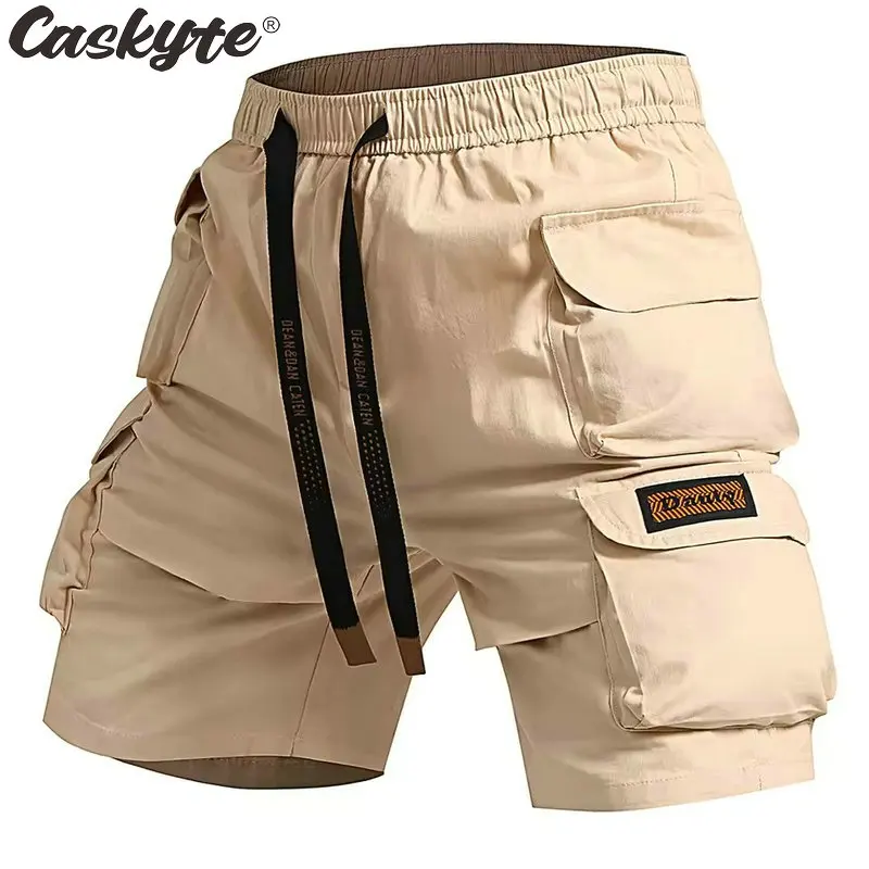 

New CASKYTE Shorts Mens Urban Waterproof Cargo Tactical Shorts Male Outdoor Camo Breathable Quick Dry Pants Summer Casual Shorts