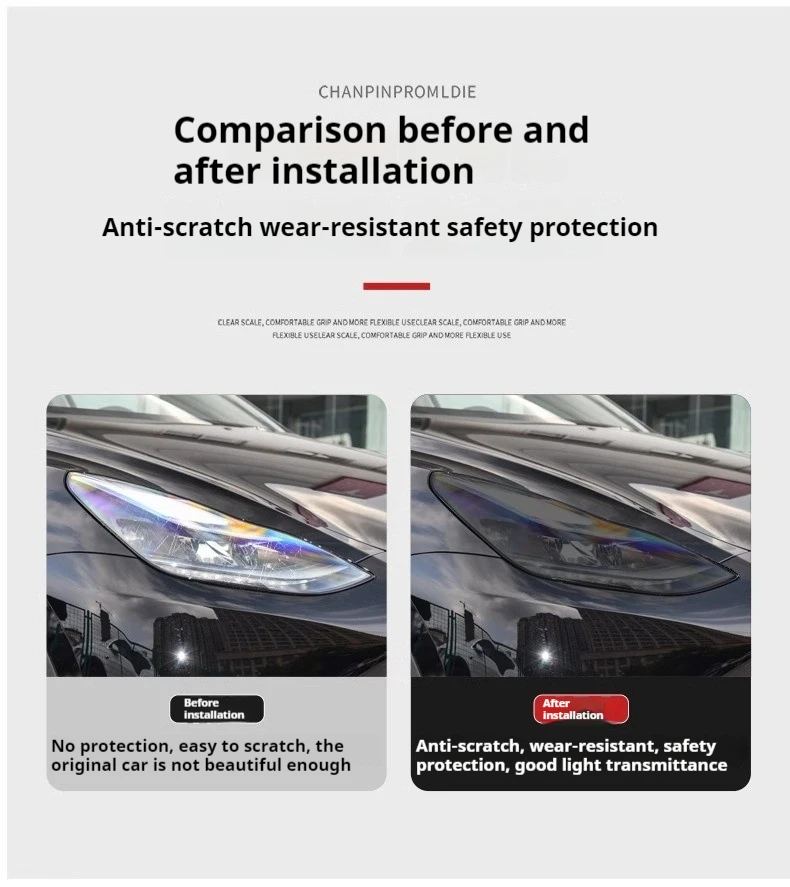 For KIA XCEED 2019-2023 TPU Blackened Headlight Taillight Foglight Protective Film Headlight Tail Lamp Color Changing Films