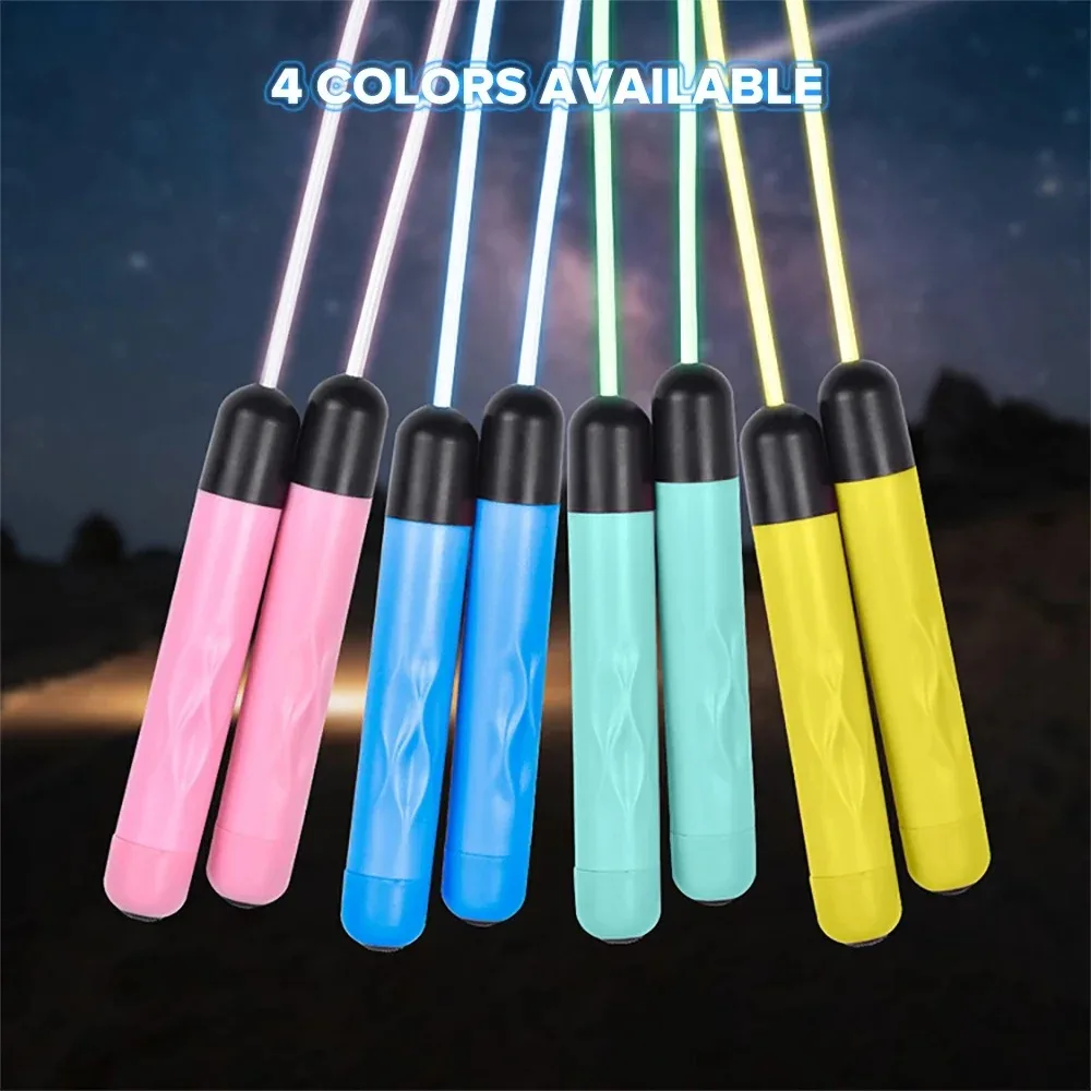 Glowing Jump Rope Cool Night Workout Weight Loss Exercise Jumping Rope Fitness Aerobics Training Home Sport Skipping Rope