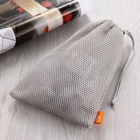 Portable Multi-Functional Drawstring Storage Bag Nylon Drawstring Pocket Pouch Bag Mesh Earphone Box Data Cable Charger