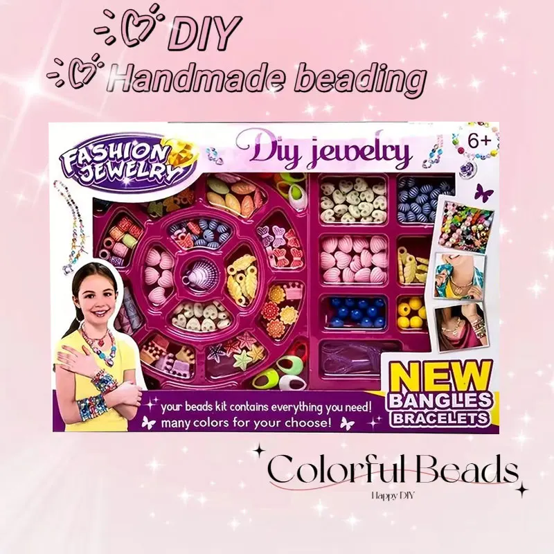 150pcs Charm Bracelet Making Kit Including Beads Chains, DIY Craft For Girls, Christmas Birthday Gift Set