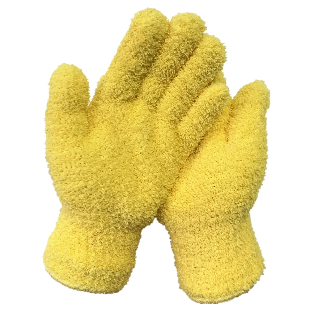 1 Pair Microfiber Dusting Cleaning Glove Mitt Cars Window Dust Remover Tool Reusable Cleaning Glove for Household Cleaning Tools