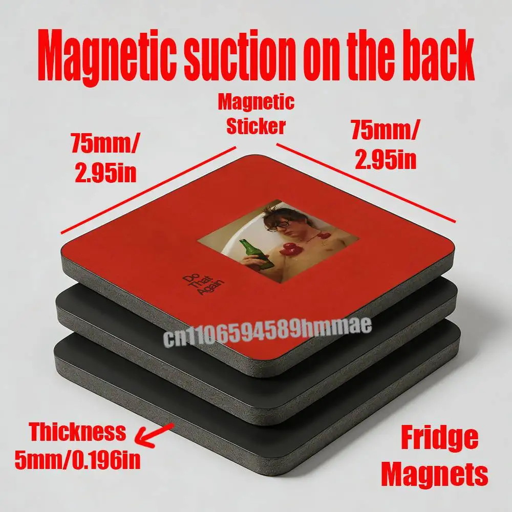For M-Malcolm Todd Do That Again Fridge Magnets Freezer Metal Cabinet Custom Refrigerator Magnetic Card Case