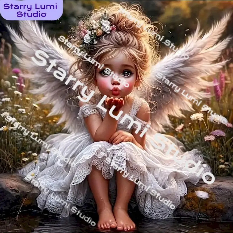 DIY 5D Diamond Painting Fairy Full Round Mosaic Landscape Picture Cross Stitch Kit Art Rhinestone DIY Hobby Home Decor