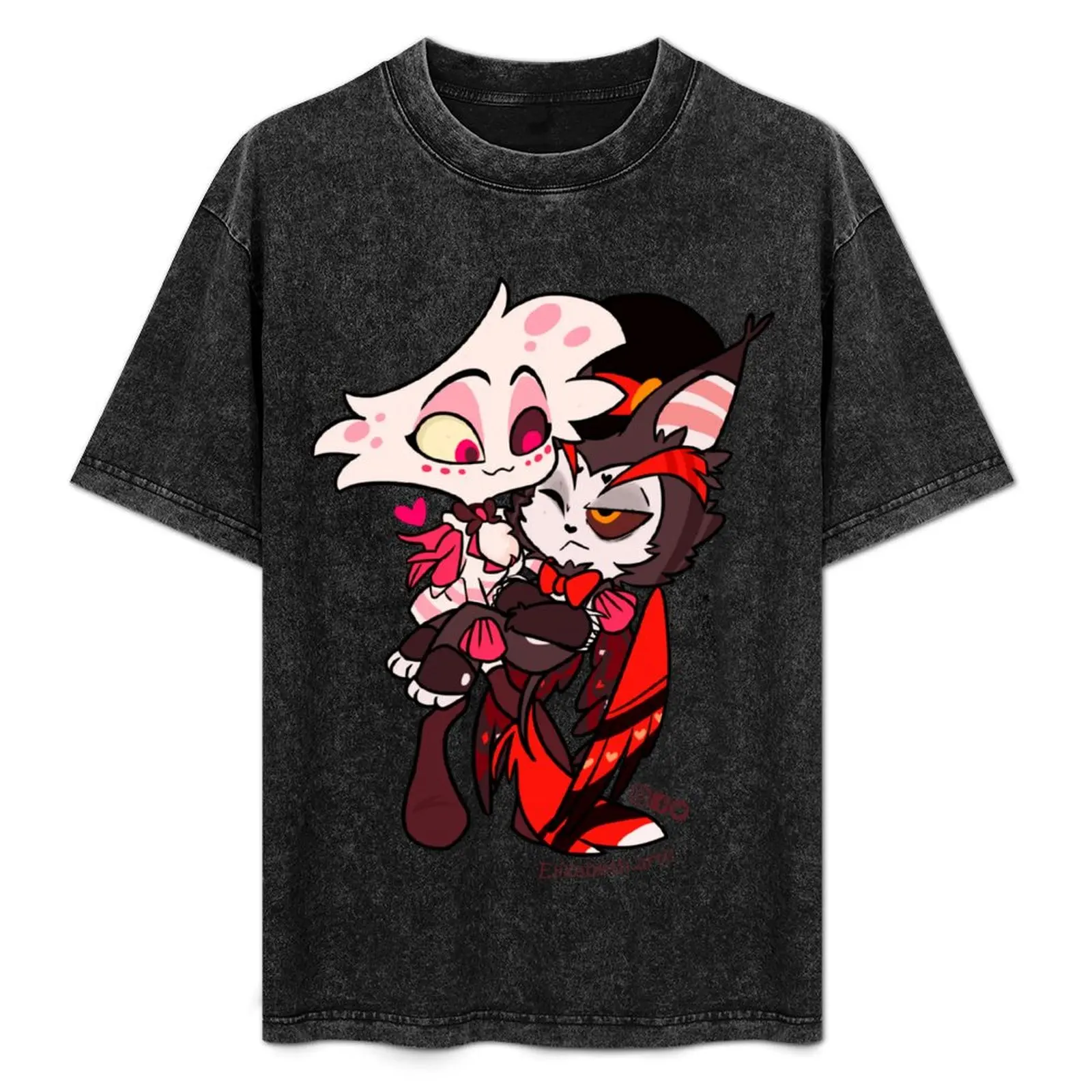 

Angel and Husk T-Shirt Basic Short Sleeve Cotton Blend T-Shirt