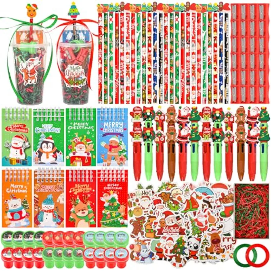 

247 шт. подарков для вечеринок, сувениров для гостей, канцелярских принадлежностей для студентов, подарков от учителей: карандаши, ластики, тетради, наклейки для класса