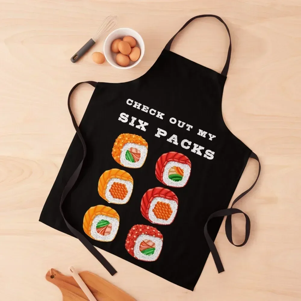 

Check out My Six Packs For Sushi lover for Gym & Sushi lover Apron Barber Home And Kitchen Kitchen And Home Items Apron