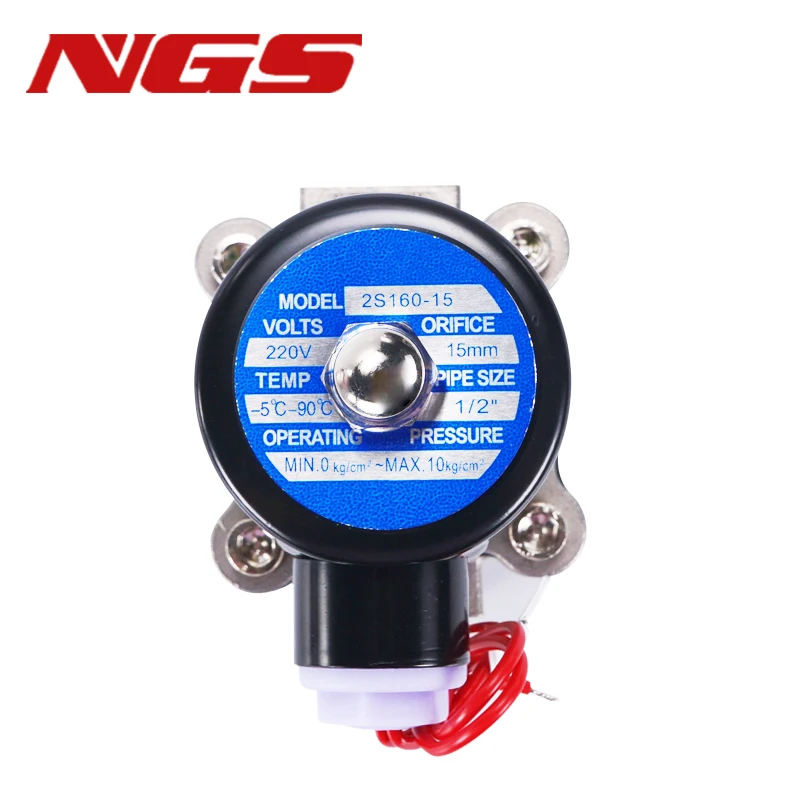 Normally Closed Electric Water Solenoid Valve DN10 DN15 DN20 DN25 1.0Mpa Pressure For Water Oil Gas