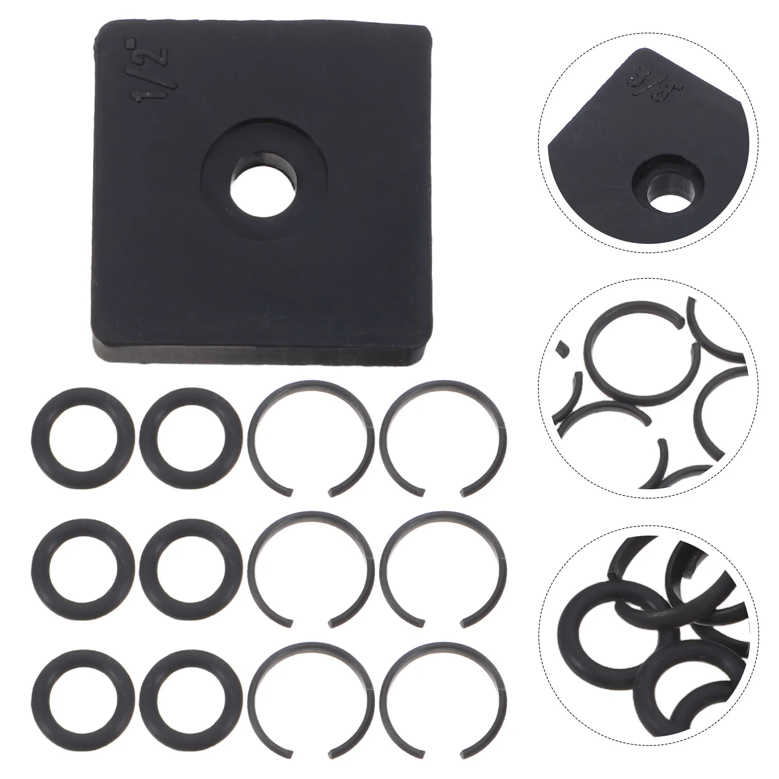 

1 Set 3/8" Friction Ring Clip Kit For Impact Wrench Repair O-Ring Included Anvil Retainer Tool Pneumatic Electric Air Tools Hand