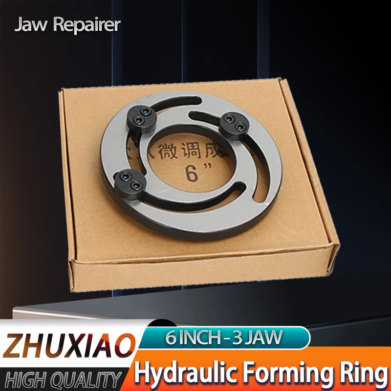 Hidráulica Três-mandíbula Formando Anel Jaw Reparador Boring Fixture Jaw Device Garra Formando para Cnc Torno Mandris 6