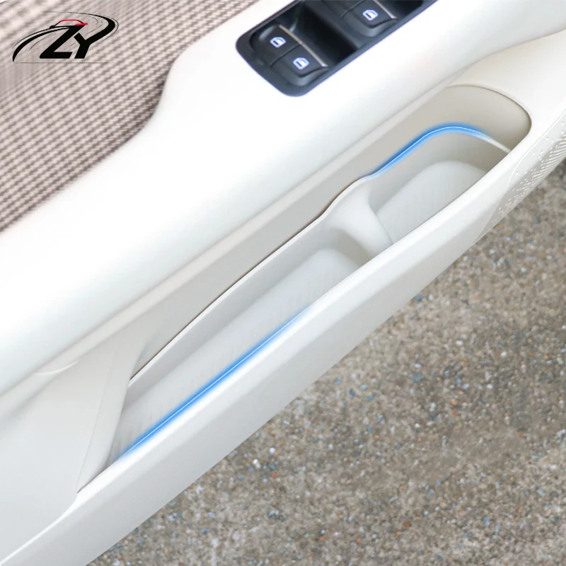 For GMW ORA 5 2026 2027 Car Front Rear Door Under Storage Box Door Groove Pad TPE Multifunctional Box Accessories