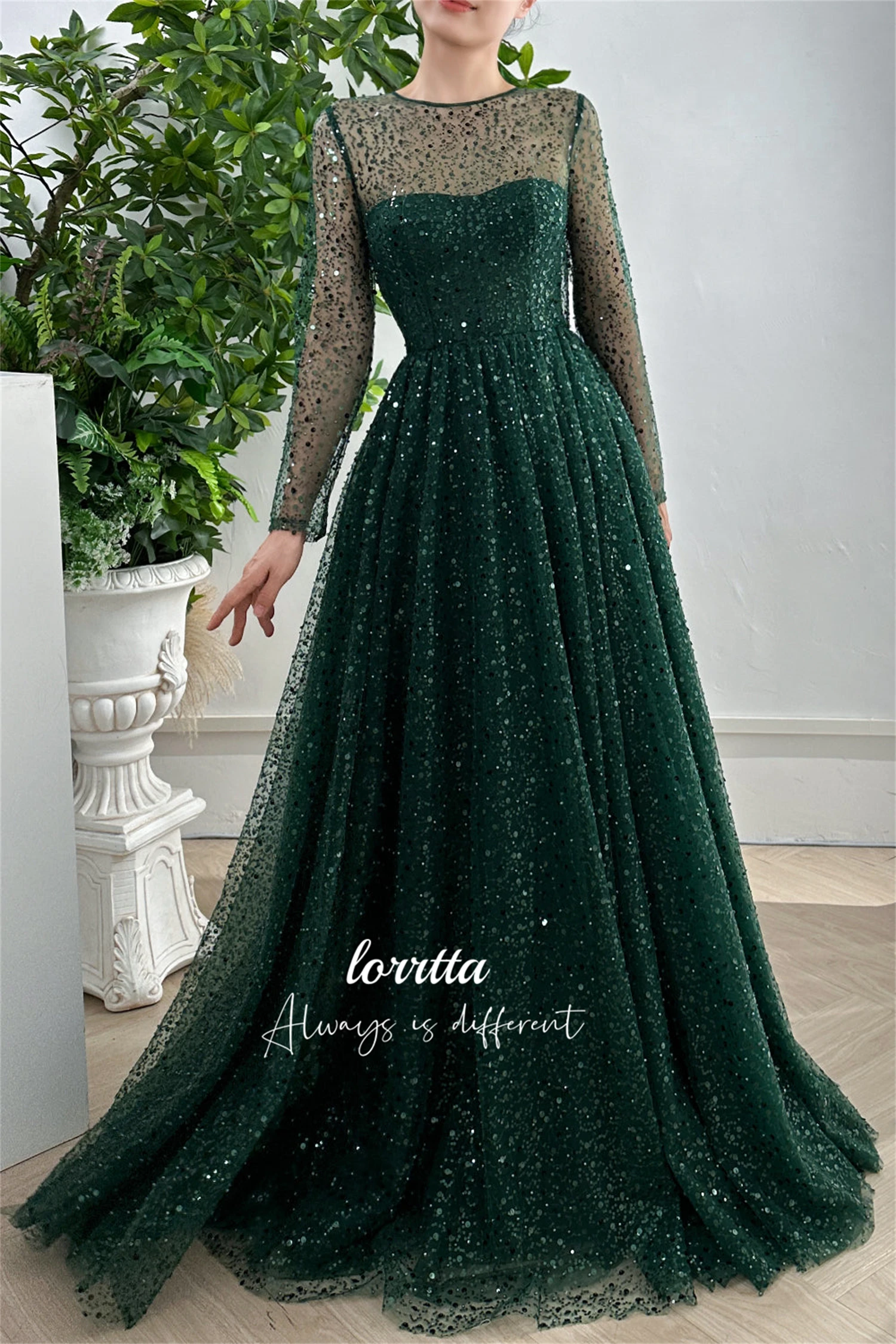 Lorrtta Grace-vestido Formal de noche con cuentas, tela bordada, vestidos de fiesta elegantes para mujer, Gala de graduación de boda de lujo