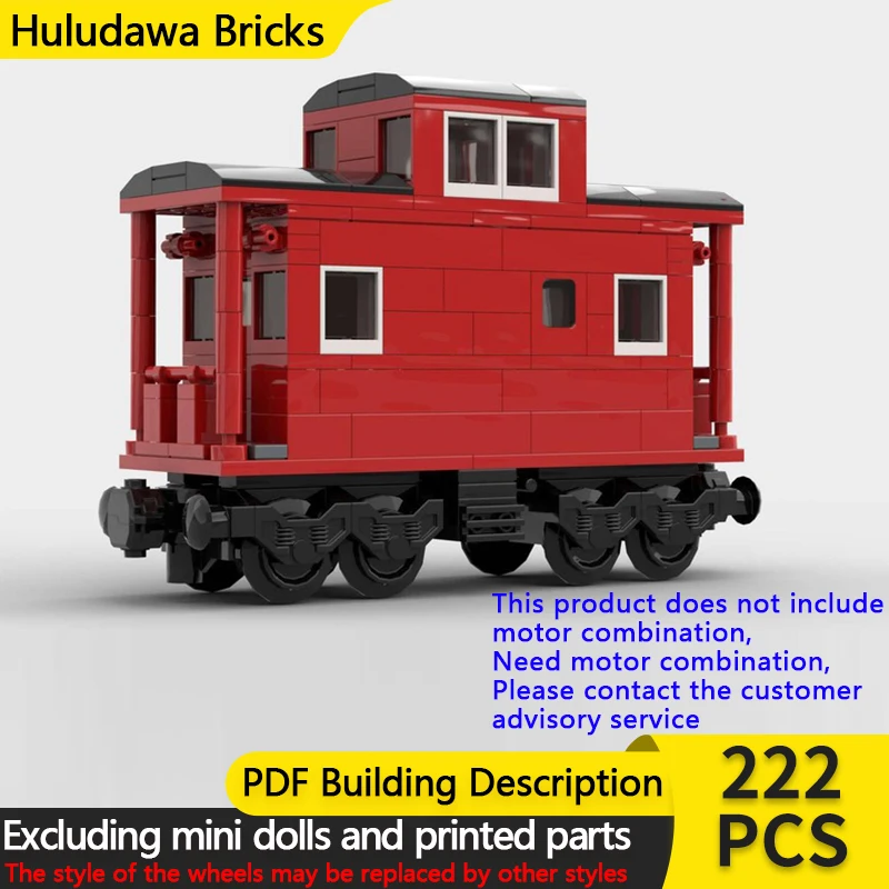 

Модель городской автомобиль MOC, строительные кирпичи, железнодорожный поезд, 6-широкий кабовиз, модульные технологии, подарки, праздник, сборка, детские игрушки, костюм