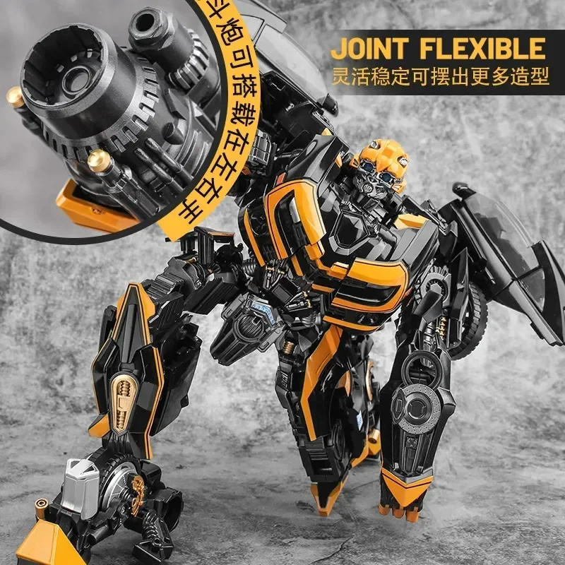 Transformers Dark Bumblebee Warrior Figure Movie Version Bb-02 Enlarged Version Transforming Toys Alloy Car Model Ornaments Gift