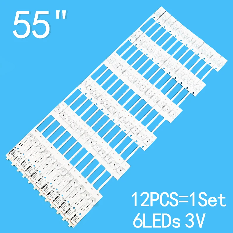 

New 12PCS/lot For 55"LCDTV LED55X2700B 35020975 35020981 35021792 35020969 LED55S880U LED55G9200U LED55S8000 M55U V55U A55U T55U