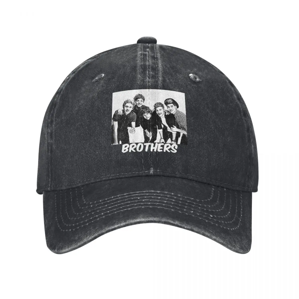 Washed Men's Baseball Cap 1D - Brothers Trucker Snapback Caps Dad Hat one directionNN Golf Hats tops fugees graphic gorras Hat