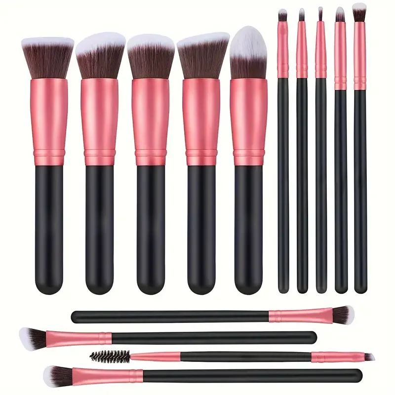NEUES 14-teiliges Make-up-Pinsel-Set, weich, flauschig, für Foundation, Rouge, Puder, Lidschatten, zum Verblenden, für Damen, Kosmetik, Schönheitswerkzeug, Weihnachtsgeschenk