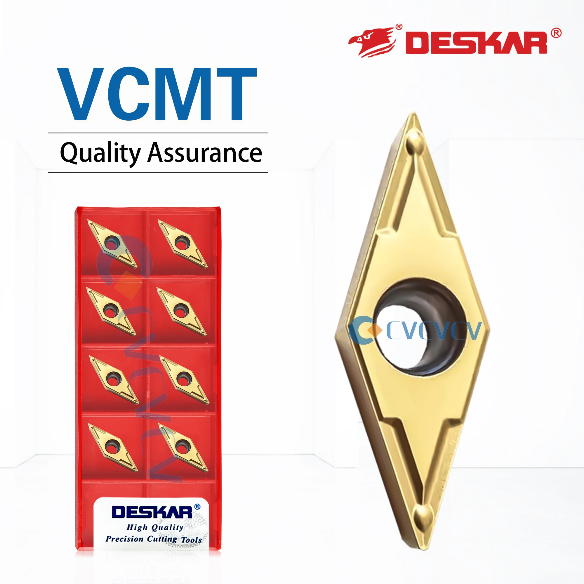 

DESKAR numerical control CNC lathe 100% Original VCMT160404-36°/37°/38°/40° LF6028 Turning Tool Used For Steel Part Rhombus Tool