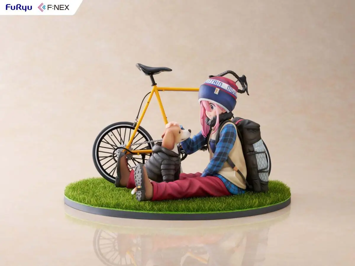 Official Genuine In Stock F:nex Nadeshiko Kagamihara Rin Shima Figure Anime Laid-Back Camp Delta Model Boxed Toy