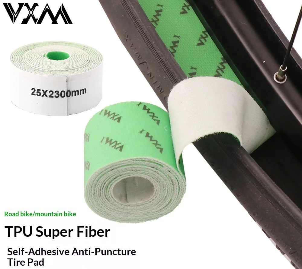 

Self-adhesive anti-puncture tire liner for bicycles, TPU ultra-fiber, 26/27.5/29 inch/700C self-adhesive inner tube