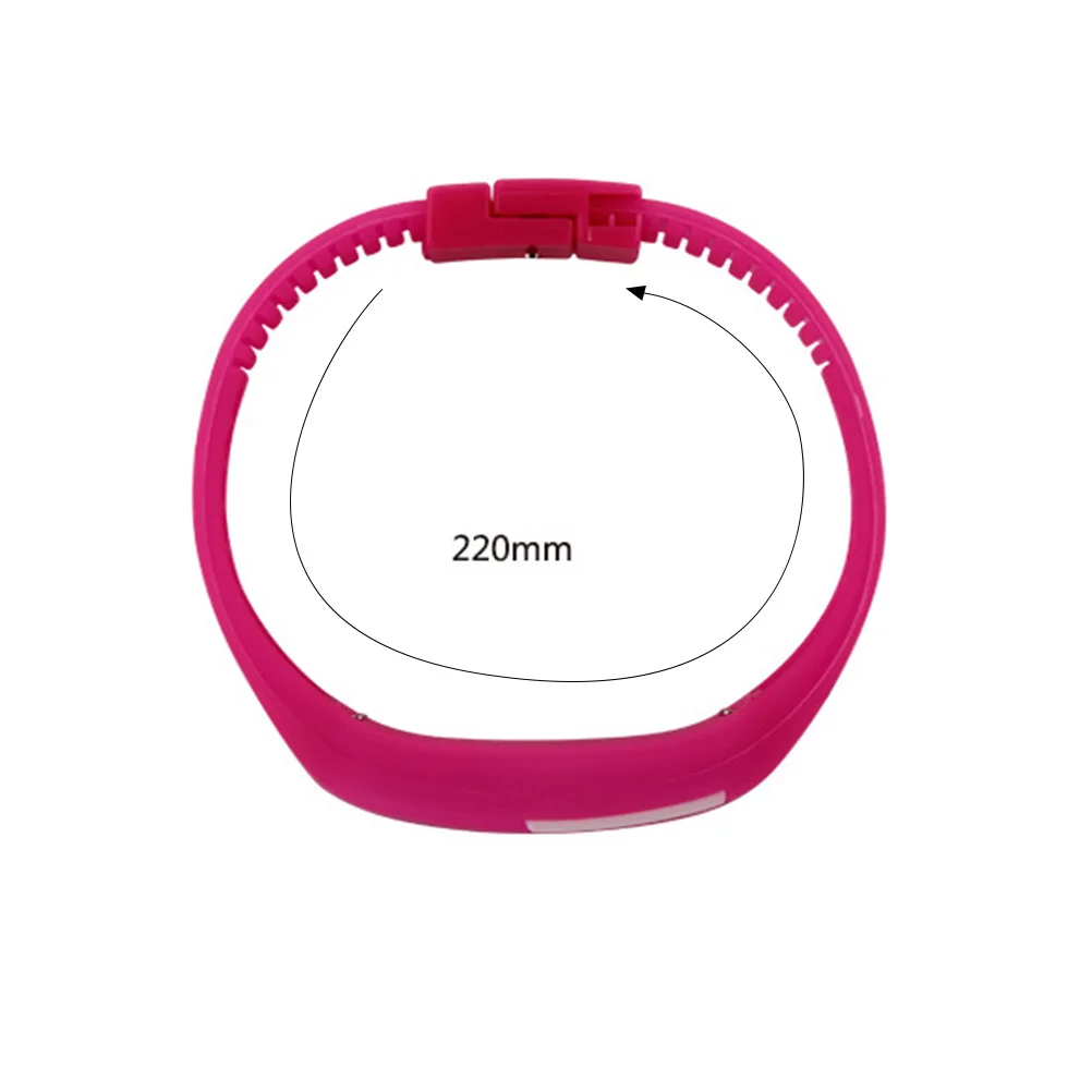 LED-aanraakarmband voor Rosy Daily Waterdichte stembediening Sportarmband Slimme armband