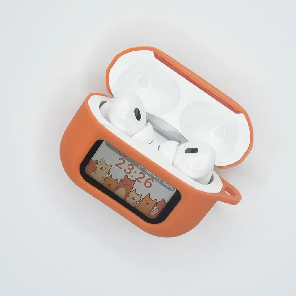 เคสซิลิโคนสําหรับ AirPods A9 Pro Touch Screen หูฟังป้องกันกรณีผิวนุ่มอุปกรณ์เสริมสําหรับ A9 Pro กรณีชาร์จ